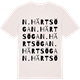 Vintage White t-shirt med N. Härtsöga ordlek t-shirt