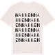 Vintage White t-shirt med Nabben ordlek t-shirt
