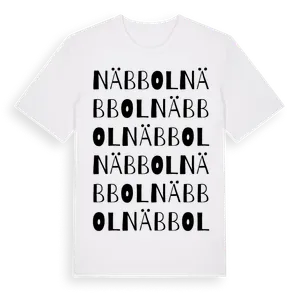 Näbbol ordlek t-shirt – ekologisk bomull t-shirt från Pinshirt