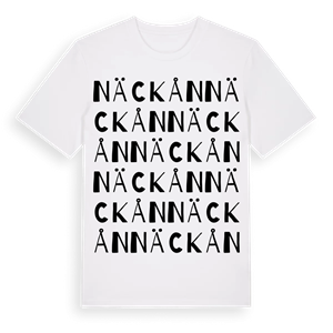 Näckån ordlek t-shirt – ekologisk bomull t-shirt från Pinshirt
