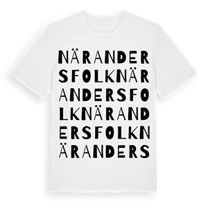 När Andersfolk ordlek t-shirt – ekologisk bomull t-shirt från Pinshirt