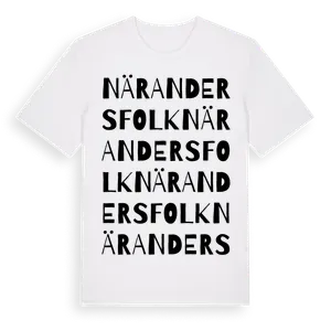 När Andersfolk ordlek t-shirt – ekologisk bomull t-shirt från Pinshirt