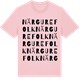 Pink Cotton t-shirt med När Gurefolk ordlek t-shirt