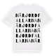 När Jordfallarna ordlek t-shirt