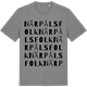 Mid Heather Gray t-shirt med När Pålsfolk ordlek t-shirt