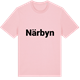 Pink Cotton t-shirt med Närbyn fetstil t-shirt