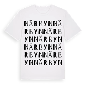 Närbyn ordlek t-shirt – ekologisk bomull t-shirt från Pinshirt