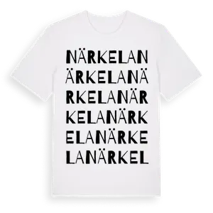 Närkela ordlek t-shirt – ekologisk bomull t-shirt från Pinshirt