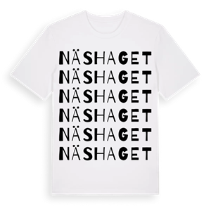 Näshaget ordlek t-shirt – ekologisk bomull t-shirt från Pinshirt