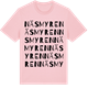 Pink Cotton t-shirt med Näsmyren ordlek t-shirt