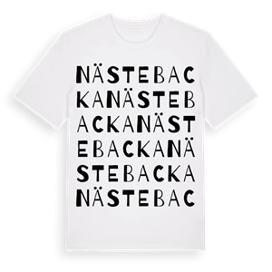 Nästebacka ordlek t-shirt – ekologisk bomull t-shirt från PinShirt