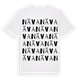 White t-shirt med Näva ordlek t-shirt