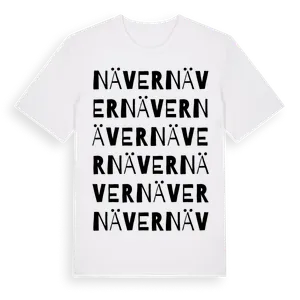 Näver ordlek t-shirt – ekologisk bomull t-shirt från Pinshirt