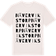 Vintage White t-shirt med Nävervikstorp ordlek t-shirt