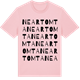 Pink Cotton t-shirt med Neartomta ordlek t-shirt