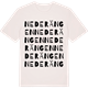 Vintage White t-shirt med Nederängen ordlek t-shirt