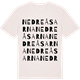 Vintage White t-shirt med Nedre Åsarna ordlek t-shirt