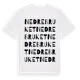 White t-shirt med Nedre Bruket ordlek t-shirt