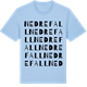 Blue Soul t-shirt med Nedre Fall ordlek t-shirt
