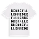 Nedre Fallen ordlek t-shirt