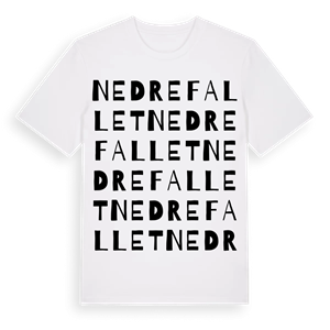 Nedre Fallet ordlek t-shirt – ekologisk bomull t-shirt från PinShirt