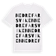 White t-shirt med Nedre Farsviken ordlek t-shirt