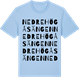 Blue Soul t-shirt med Nedre Högåsängen ordlek t-shirt