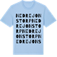 Blue Soul t-shirt med Nedre Jonstorp ordlek t-shirt
