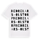 Nedre Lars-Olstorp ordlek t-shirt