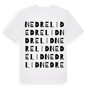 Nedre Lid ordlek t-shirt – ekologisk bomull t-shirt från PinShirt