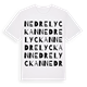 Nedre Lyckan ordlek t-shirt
