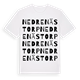 White t-shirt med Nedre Nästorp ordlek t-shirt