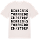 Vintage White t-shirt med Nedre Nästorp ordlek t-shirt