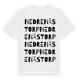 White t-shirt med Nedre Nästorp ordlek t-shirt