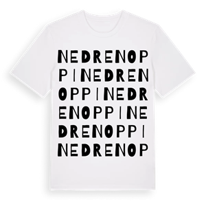 Nedre Noppi ordlek t-shirt – ekologisk bomull t-shirt från PinShirt