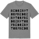Mid Heather Gray t-shirt med Nedre Nytorp ordlek t-shirt