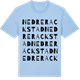 Blue Soul t-shirt med Nedre Rackstad ordlek t-shirt