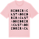 Pink Cotton t-shirt med Nedre Rackstad ordlek t-shirt