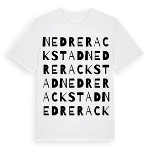 Nedre Rackstad ordlek t-shirt – ekologisk bomull t-shirt från Pinshirt