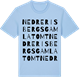 Blue Soul t-shirt med Nedre Risbergs gamla tomt ordlek t-shirt