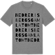 Mid Heather Gray t-shirt med Nedre Risbergs gamla tomt ordlek t-shirt