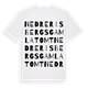 Nedre Risbergs gamla tomt ordlek t-shirt