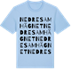 Blue Soul t-shirt med Nedre Samhägnet ordlek t-shirt