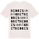 Vintage White t-shirt med Nedre Samhägnet ordlek t-shirt
