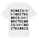 Nedre Samhägnet ordlek t-shirt