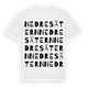 Nedre sätern ordlek t-shirt