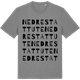 Mid Heather Gray t-shirt med Nedre Stattute ordlek t-shirt