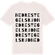 Vintage White t-shirt med Nedre Stegelsrud ordlek t-shirt