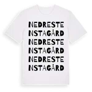 Nedre Stensta Gård ordlek t-shirt – ekologisk bomull t-shirt från Pinshirt
