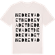 Vintage White t-shirt med Nedre vadet ordlek t-shirt